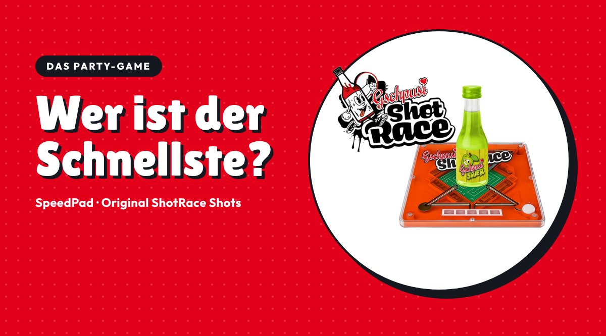 Gschpusi ShotRace – das Party-Game mit SpeedPad