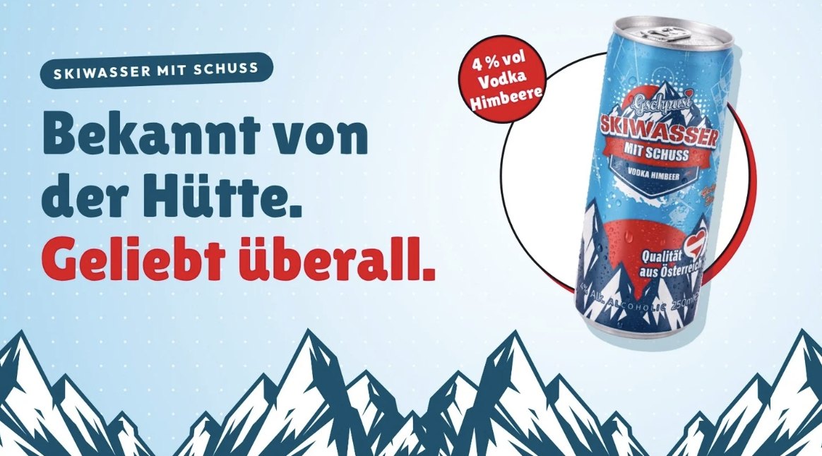 Skiwasser mit Schuss – bekannt von der Hütte, geliebt überall